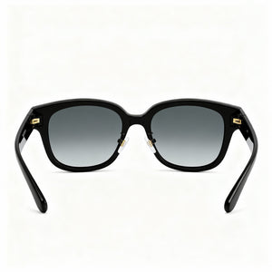 Gucci Gg1409sk-001 Square Sunglasses Women — side view, Black Grey lens