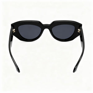 Gucci GG1421S-001 Oval Sunglasses for Women — front view, Plastic frame
