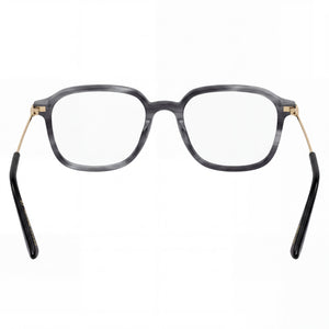 Gucci Gg1576o-003 Rectangle Eyeglasses Men — side view, Gray Acetate temples