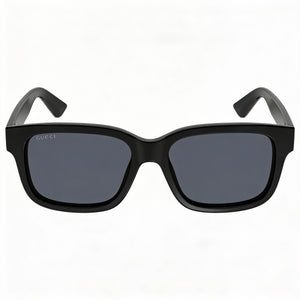 Gucci GG1583S-001 Rectangle Sunglasses for Men — front view, Plastic frame