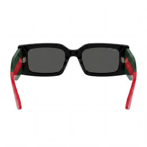 Gucci GG1860S Rectangle Sunglasses Women — side view, Polarized black lens
