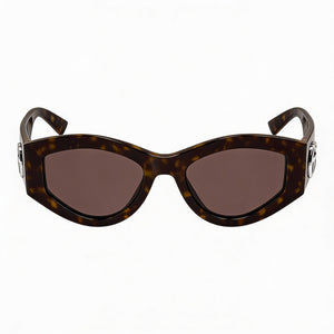 Gucci GG1951S-002 Oval Sunglasses Unisex — front view, Havana frame