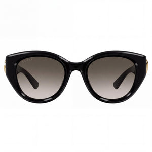Gucci GG1976SK-002 Oval Sunglasses for Unisex — front view, Black frame
