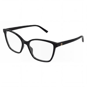 Gucci Gg1995o-005 Black Transparent Cat Eye Eyeglasses for Unisex, Acetate frame