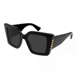 Gucci GG2039S-001 Black Square Sunglasses for Women, Multicolor lens