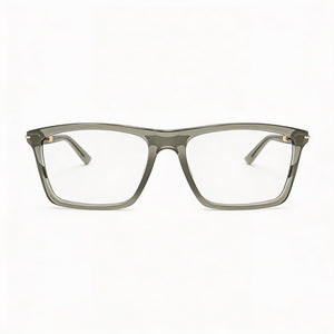 Gucci Rectangle Eyeglasses Unisex — front view, Acetate