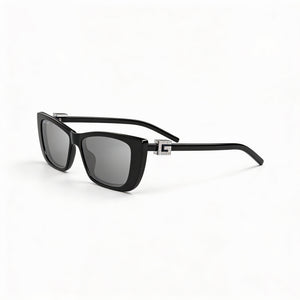 Gucci Modern Rectangle Sunglasses Women — side view, Non-Polarized lens