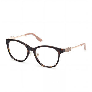 Guess 50255 Gold Rectangle Eyeglasses for Men, Plastic frame