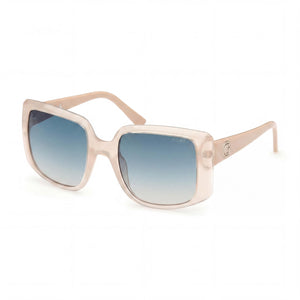 Guess Beige Square Sunglasses for Women, Gradient Green lens