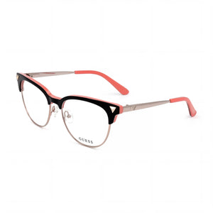 Guess Black Cat Eye Eyeglasses for Women, Metal frame