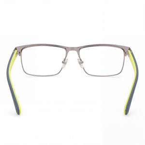 Guess Rectangle Eyeglasses for Women — interior view, Polycarbonate demo lenses