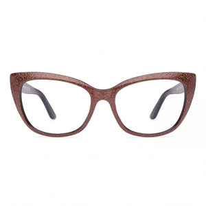 Guess by Marciano GM 50008 Cat Eye Eyeglasses for Women — front view, Plastic