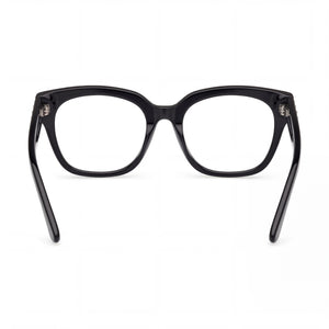 Guess by Marciano Gm50017 Rectangle Eyeglasses Women — side view, Black Plastic temples