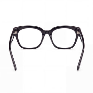 GUESS by Marciano Gm50017 Square Eyeglasses Women — side view, Black Plastic temples