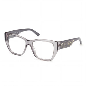 Guess by Marciano Gm50019 Shiny Grey Rectangle Eyeglasses for Women, Plastic frame