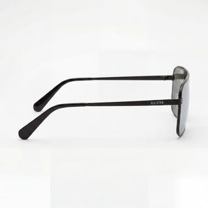 Guess Classic Rectangle Sunglasses Men — side view, Non-Polarized Grey Gradient lens