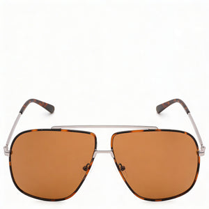 Guess Classic Aviator Sunglasses for Men — front view, Polycarbonate frame
