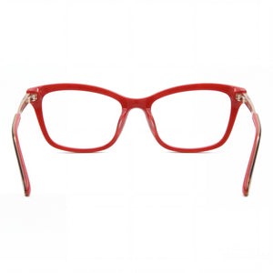Guess Classic Cat Eye Eyeglasses for Women — front view, Plastic