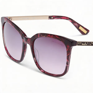 Guess Classic Square Sunglasses for Women — front view, Plastic frame