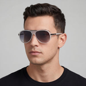 Guess GF0237 Aviator Sunglasses for Men — interior view, Non-Polarized lens detail