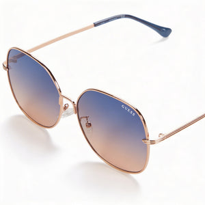Guess GF0385 Oval Sunglasses for Women — front view, Plastic frame