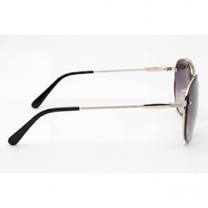 Guess GF0386 Aviator Sunglasses Women — side view, Non-Polarized Smoke Gradient lens