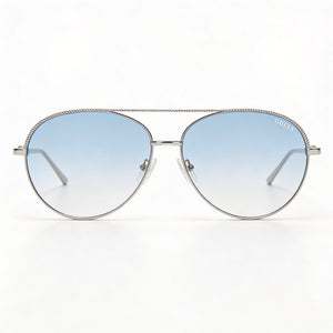 Guess GF0391 Aviator Sunglasses for Women — front view, metal frame