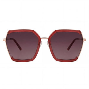 Guess GF0418 Butterfly Sunglasses for Women — front view, Metal frame