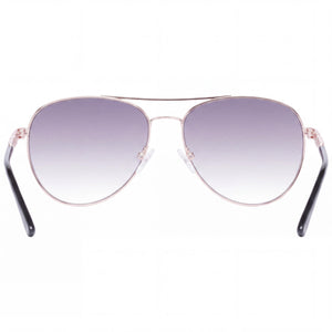 Guess Gf6143 Aviator Sunglasses Women — side view, Non-Polarized Gradient Smoke lens