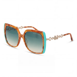 Guess GM00005 5756P Brown Square Sunglasses for Men, Gradient Smoke lens