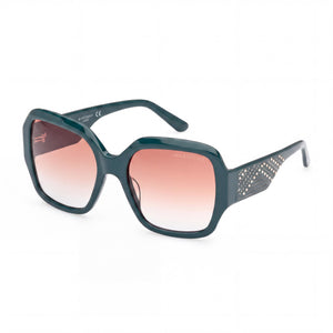 Guess GM00014 98F Green Square Sunglasses for Women, Green lens