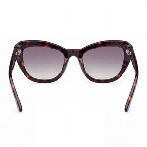 Guess GM00016 Cat Eye Sunglasses Women — side view, Non-Polarized Black lens
