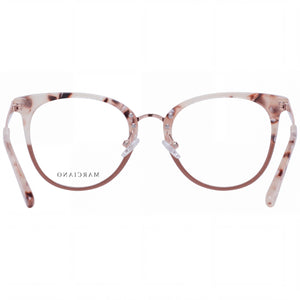 Guess Gm0351 Cat Eye Eyeglasses Women — side view, White Plastic temples