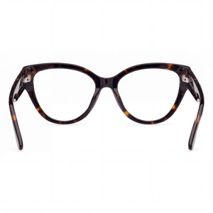 Guess Gm50018 Cat Eye Eyeglasses Women — side view, Havana Plastic temples