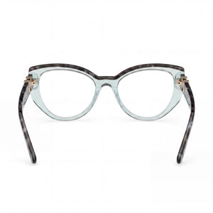 Guess Gm50031 Cat Eye Eyeglasses for Men — interior view, Polycarbonate demo lenses