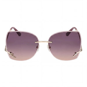 Guess Square Sunglasses for Women — front view, Rimless frame