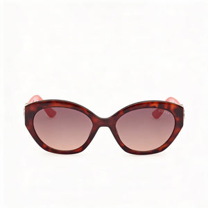Guess Gu00104 Oval Sunglasses for Women — front view, Injected frame