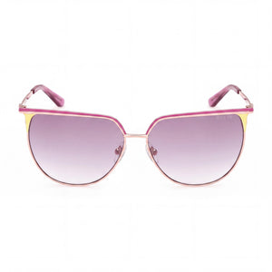 Guess GU00132 Rectangle Sunglasses for Women — front view, Metal frame