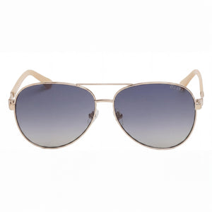 Guess Gu00173 Aviator Sunglasses for Women — front view, Metal frame