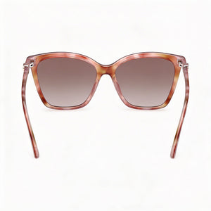 Guess GU00191 Square Sunglasses Women — side view, Non-Polarized Gradient Brown lens
