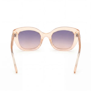 Guess GU00196 Cat Eye Sunglasses Women — side view, Non-Polarized Violet lens