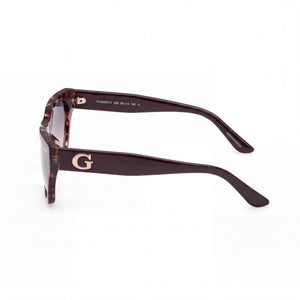 Guess GU00203-H Rectangle Sunglasses Unisex — side view, Non-Polarized Gradient Smoke lens