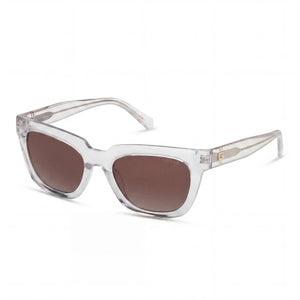 Guess Gu00206 Transparent Square Sunglasses Unisex, Gradient Brown lens