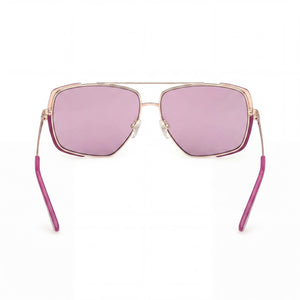 Guess GU00220 Aviator Sunglasses for Women — interior view, Non-Polarized lens detail