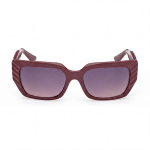 Guess GU00254 Rectangle Sunglasses for Women — front view, Plastic frame