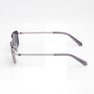 Guess GU00273 Rectangle Sunglasses Men — side view, Non-Polarized Smoke lens