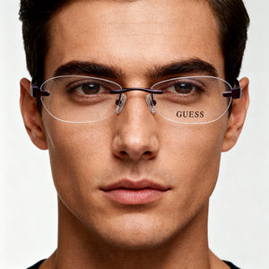 Guess Gu2338-pur-53 Brown Eyeglasses Unisex — lifestyle wear, office and daily wear