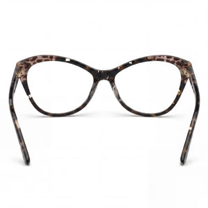 Guess GU2818 Cat Eye Eyeglasses Women — side view, Dark Brown Acetate temples
