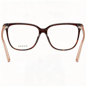 Guess GU2937-N Square Eyeglasses for Women — front view, Plastic