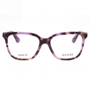 Guess GU2937-N Rectangle Eyeglasses for Women — front view, Plastic